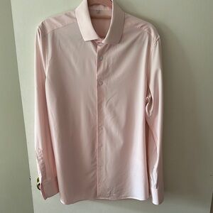 Men’s Medium State and Liberty shirt light pink athletic fit